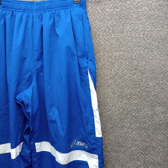 Asics Men Surge Warm Up Track Activewear Pants Blue - Picture 8 of 10